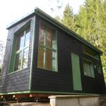 Chantier tiny house brossé noir